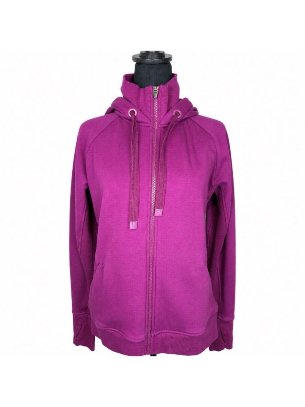 Athleta Triumph Hoodie Sweatshirt Purple Full Zip Jacket Women's SizeMedium
